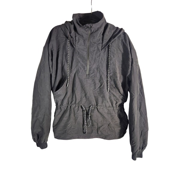 CALIA by Carrie Underwood Jackets & Blazers - CALIA by Carrie Underwood Womens S Hooded Windbreaker Pure Black Water Repellent